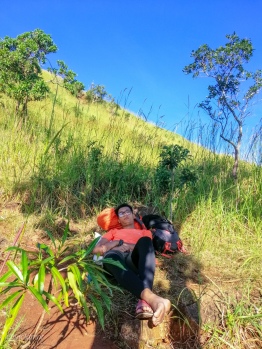 Resting under the trees of Mt. Balingkilat
